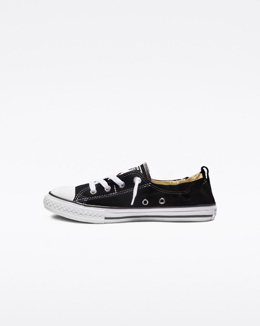 Zapatos Slip On Converse Chuck Taylor All Star Shoreline Niña Negras | PE 0427PL